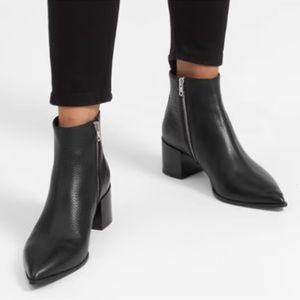 Everlane The Boss Boot Pebbled black leather size 8